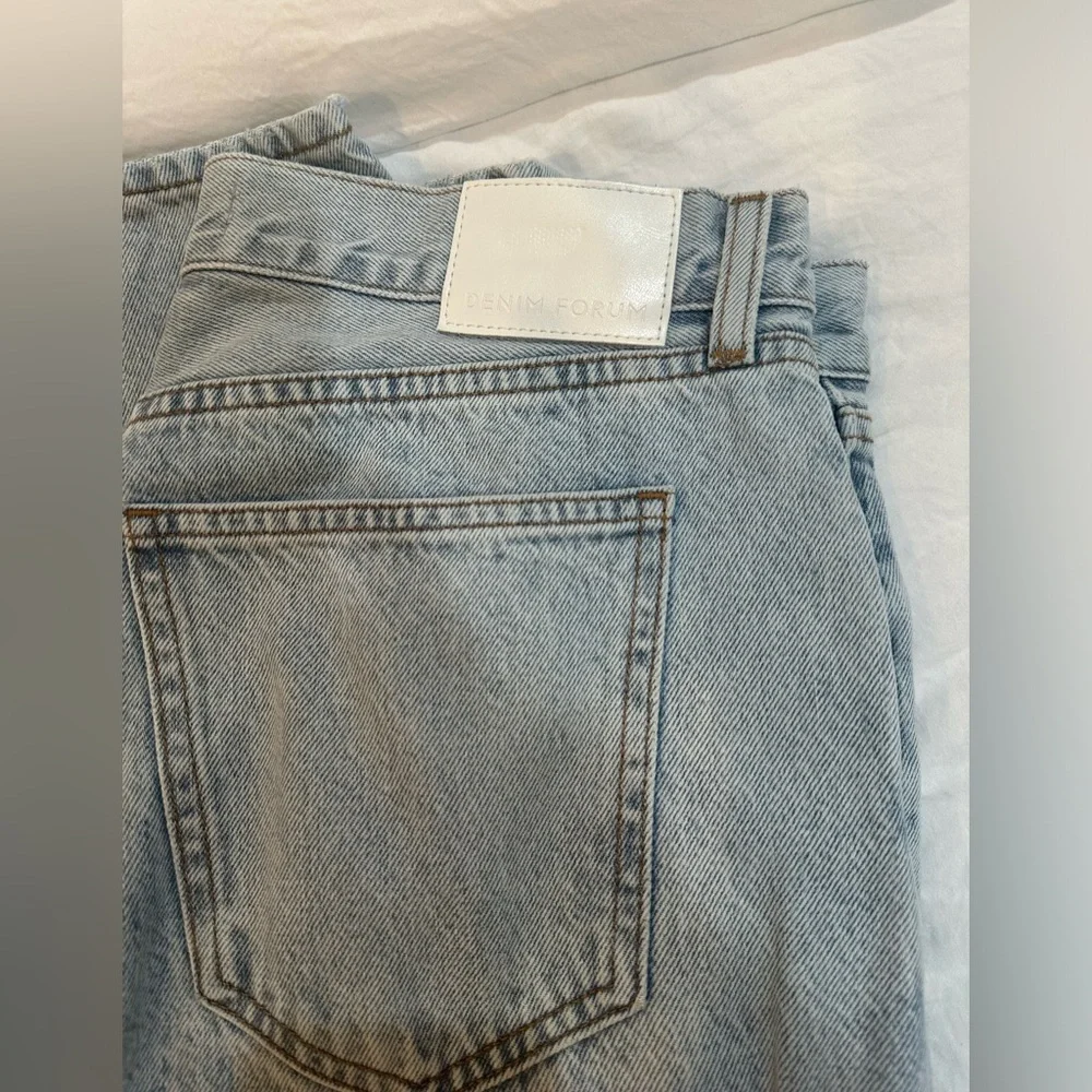 Denim Forum High Rise Denim Jeans - Light Blue - Picture 7 of 7